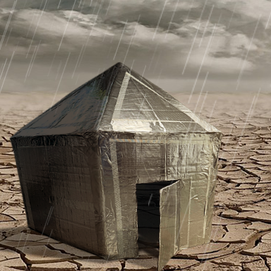 Rain on the desert climatic weather hazards hexayurt nevada reno burning man 2023