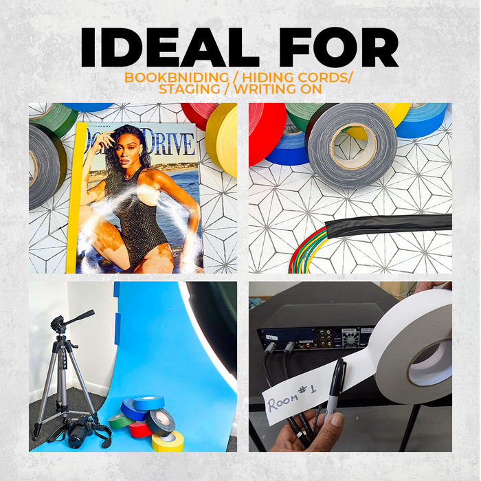 where can i buy gaffers tape infographic showing it is easy to create designs and secure cables with it