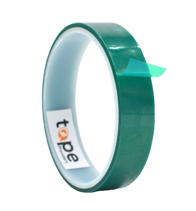 Roll of green polyester tape, high temperature resistant tape 3/4 inch wide