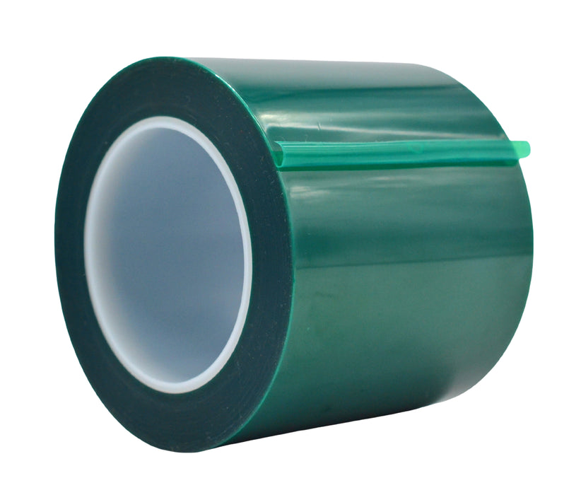 Roll of green polyester tape, high temperature resistant tape 3 inch wide