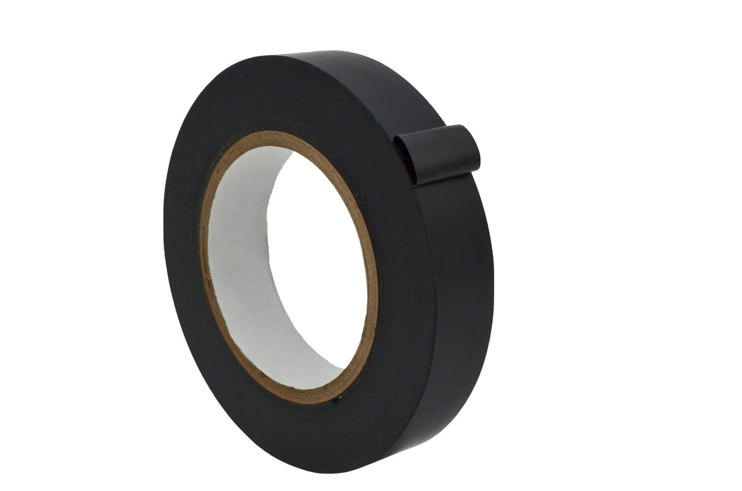 Roll of 3/4 inch black pipe tape on PVC