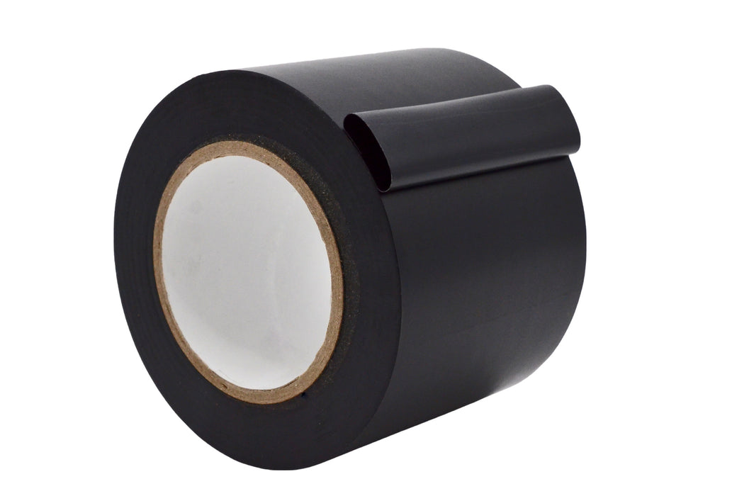 Black roll of 3 inch Durable Pipe wrap or surface protection tape