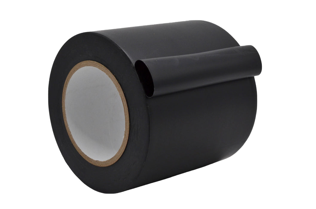 Black roll of 6 inch Pipe wrap or surface protection tape