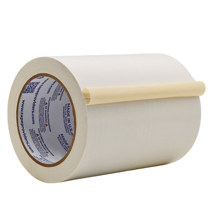6 inch roll of commercial grade white colored duct tape