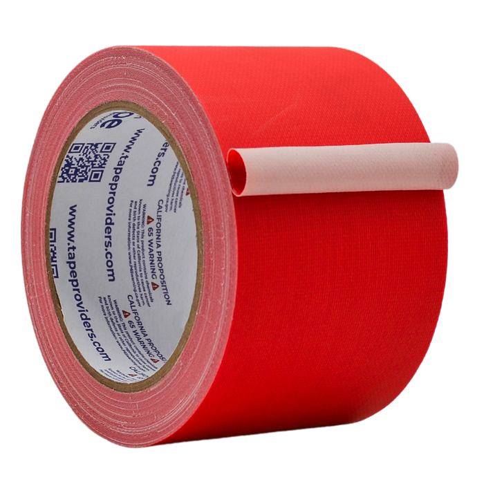 2.5 inch roll of Red High Quality Matte Gaffer Tape Low-Gloss polyethylene coated cloth
