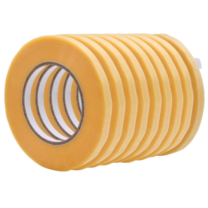 Close up of a roll of Poly Bag Tape UPVC - brown