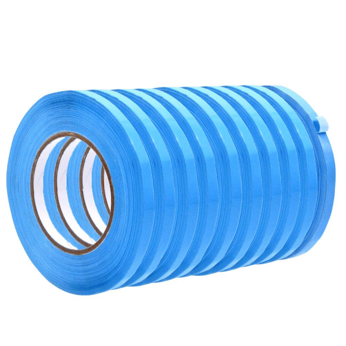 Close up of a roll of Poly Bag Tape UPVC  - dark blue