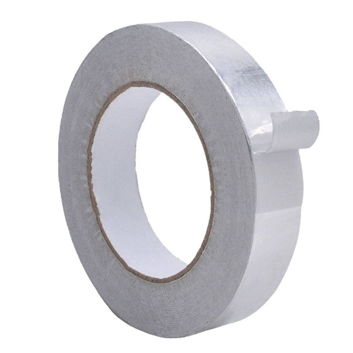 Close up aluminum fiberglass tape roll 12 inch wide