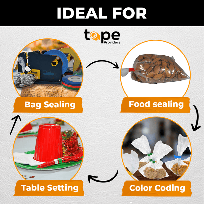 Poly Bag UPVC Tape, Produce Packing | BSTC22PVC