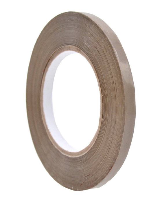 Close up of a roll of Poly Bag Tape UPVC - brown