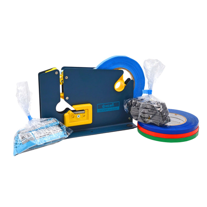 Bag Sealer Tape Dispenser with Trimmer Blade - Fits Up to 1/2 inch Tape - BSTD12M