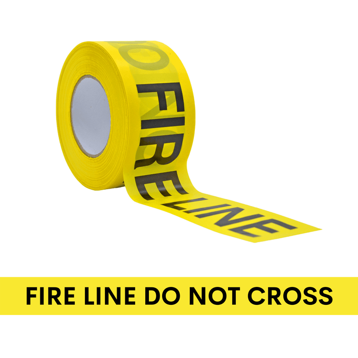 barricade tape fire line do not cross