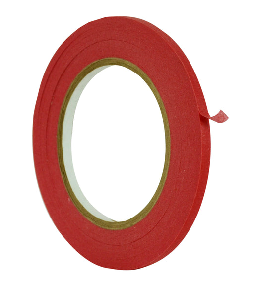 close up of a roll of Masking Tape - 1/4 inch - red