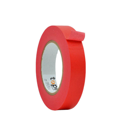Close up of a roll of Flatback Tape - Red 1 inch