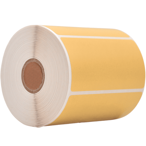 light yellow Nametag Sticker Direct Thermal  Label Roll