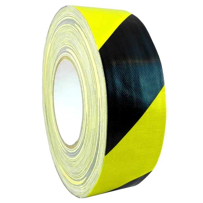 4 inch roll of contract grade Yellow and Black Hazard colored duct tape