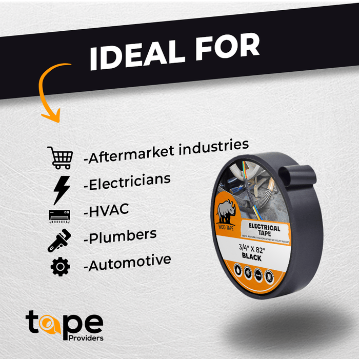 Infographic about Electric Heat Tape great for industries and professionals like electricians, HVAC, plumbers, Automotive