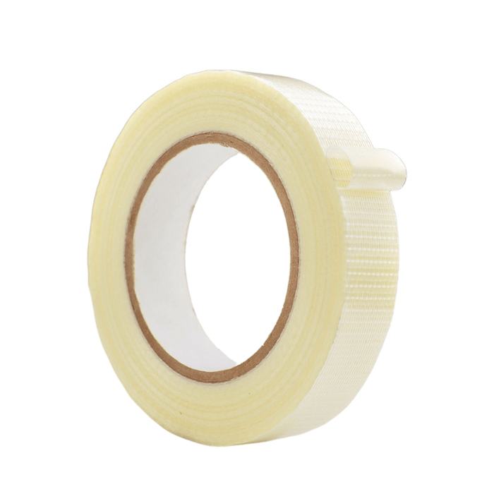 Close up of a Bi-directional Filament Strapping Tape Roll - 3 inch