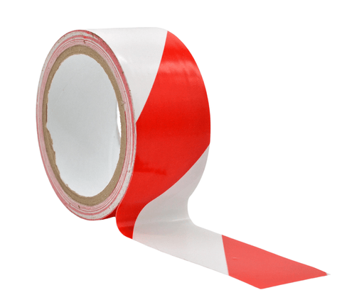 3 inch roll of Red and Yellow safety hazard floor tape
