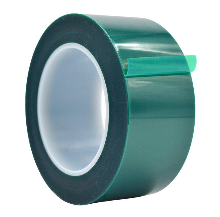 Roll of green polyester tape, high temperature resistant tape