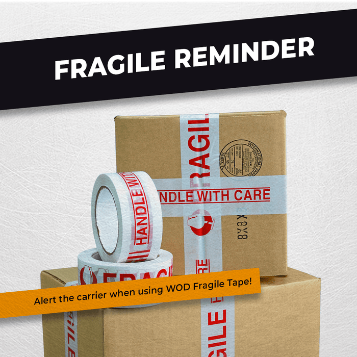 Fragile Handle with Care Carton Sealing Tape - CST2FW
