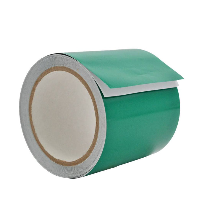 close up of a roll of retroflective tape - 4 inch