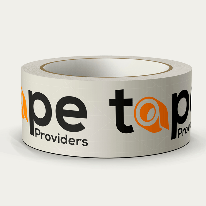 white kraft tape with custom made print