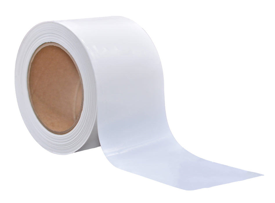 Non-adhesive White 3 in wide Barricade Tape - 1000FT - Available in bulk
