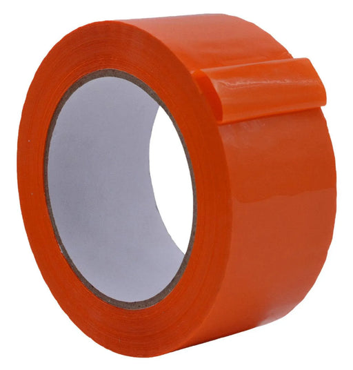 Close up of a roll of Poly Bag Tape UPVC  - orange