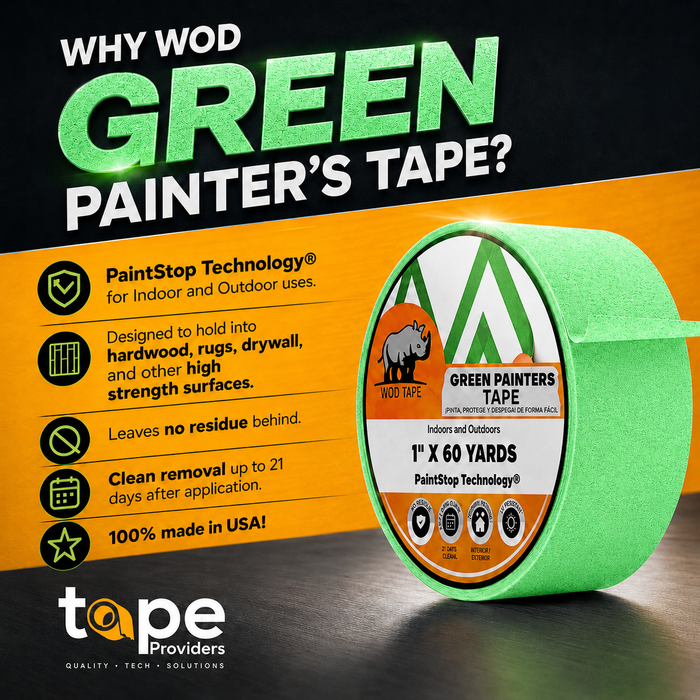 Green Painter's Tape | PMT22G (Made in USA)