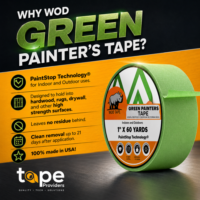 Green Painter's Tape | PMT22G (Made in USA)