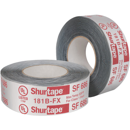Shurtape SF 686 – UL 181B-FX Listed/Printed ShurMASTIC Butyl Foil Tape (Full Pallet)