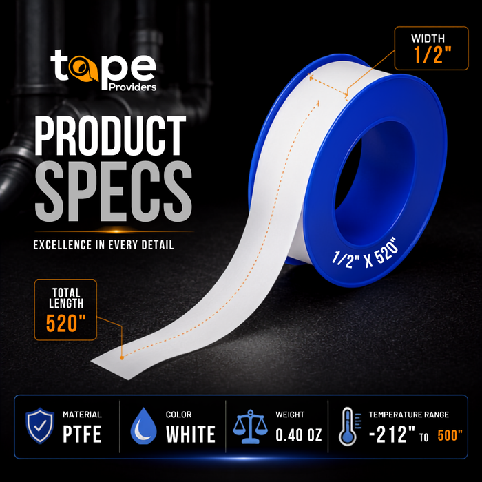 PTFE Teflon Tape - 520 Inch | PTST35