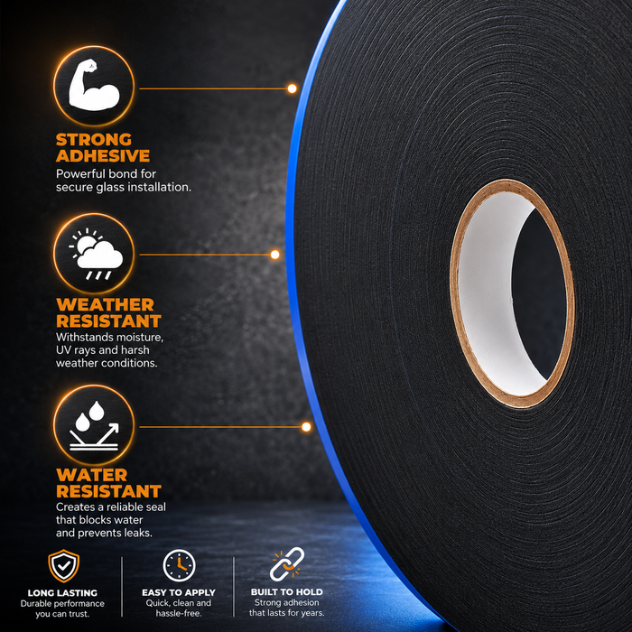 PE Foam Double-Sided Window Glazing Tape - 1/16" Thick | WGTP116