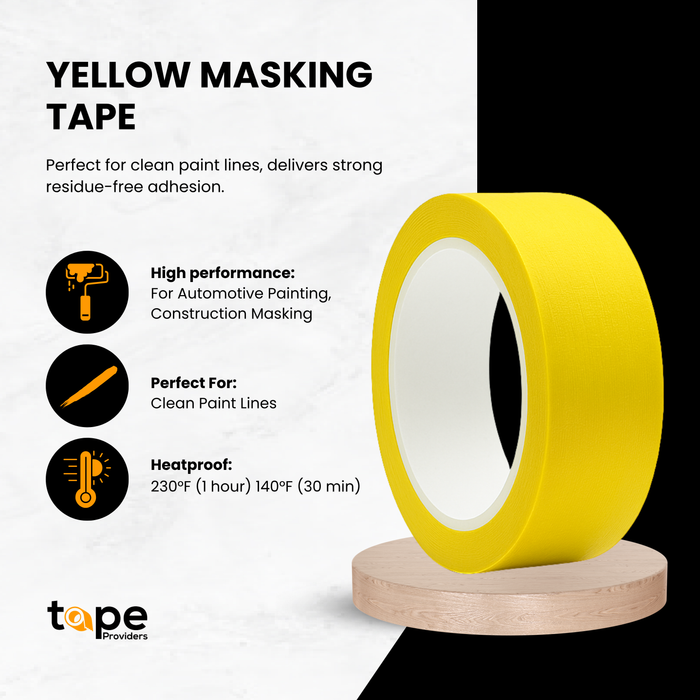 Automotive Masking Tape, Yellow - | MTCA60