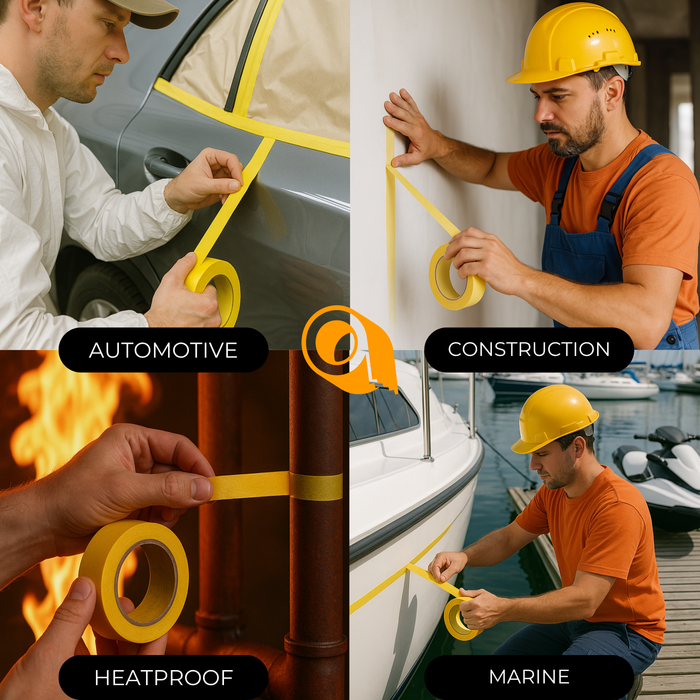 Automotive Masking Tape, Yellow - | MTCA60