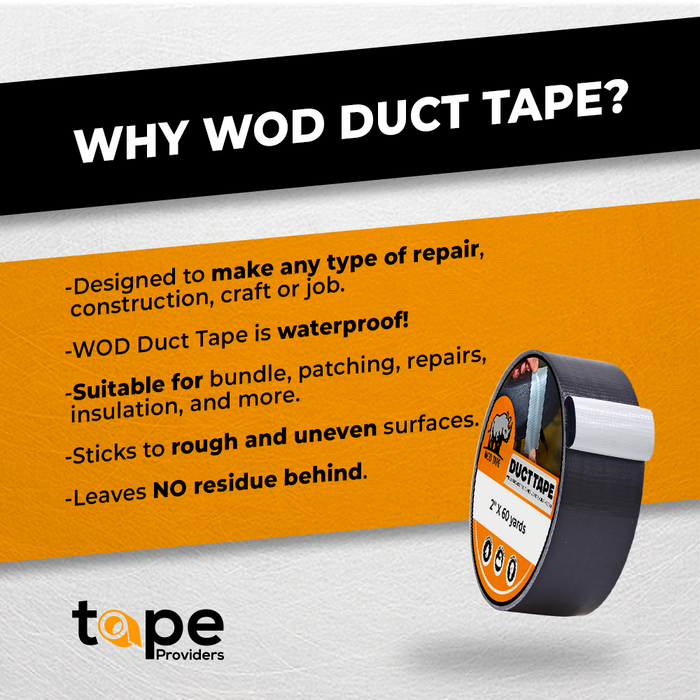 Colored Duct Tape - Industrial Grade - 1/4 Inch (6.35 mm) x 60 Ft. | DTC10