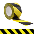 1 inch roll of black and yellow striped floor tape