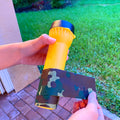 duct tape camo being used to wrap a flashlight