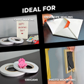 Double Sided Tissue Tape infographic mentioning it is ideal for gift wrapping