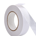 Double Sided Tissue Tape infographic mentioningit is solvent based acrylic adhesive, with a release liner for ease of use