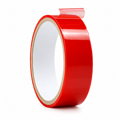 Red Double-Sided Polyester Tape, Acrylic Adhesive | DCPE-A