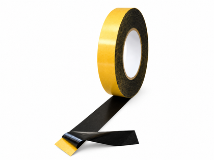 Black Double Sided Tissue Tape 3.9 Mil Acrylic Adhesive | DCTT39A