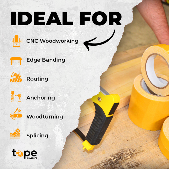 Double Coated Polyester Fabric Tape 25 yds | DCCT-HM
