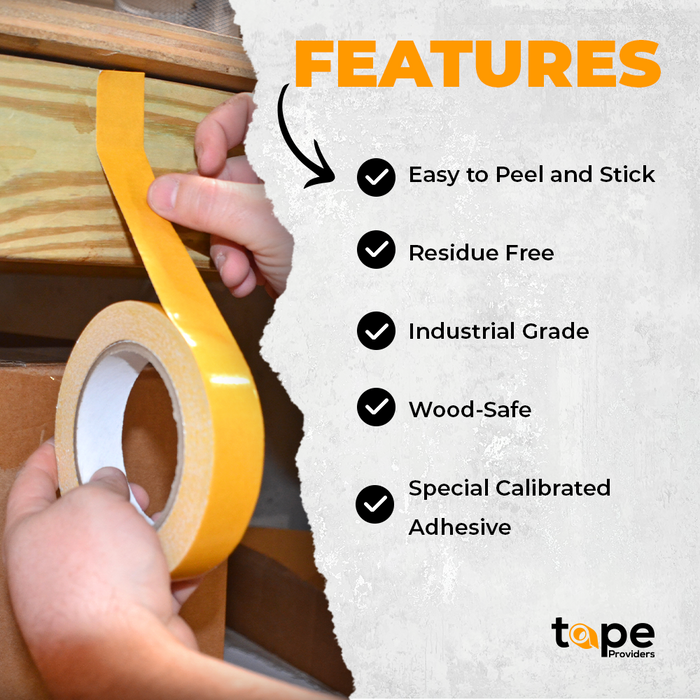 Double Coated Polyester Fabric Tape 25 yds | DCCT-HM