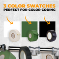 infographic detailing our color availability options for PVC pipe wrapping tape