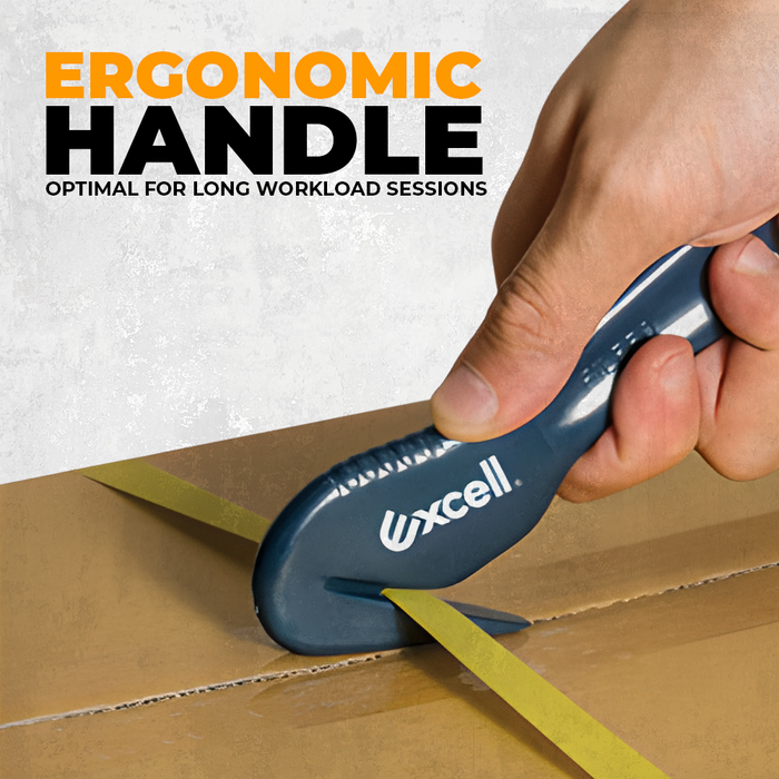  Stretch Film Cutter infographic showing cutting a package band