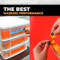 Flatback Tape infographic mentioning it is ideal for labeling and masking