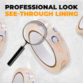 infographic about Crystal Clear Carton Sealing Tape mentioning it is professional looking and see through liner