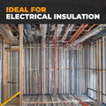 infographic about cloth electrical tape mentioning it is ideal for electrical insulation